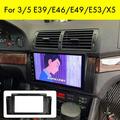 2 Din Car Radio Fascia for X5 E53 1999-2006 DVD Stereo Frame Plate Adapter Mounting Dash Installation Bezel Trim Kit
