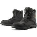 Icon Stormhawk Mens Waterproof Motorcycle Boots Black 9 USA