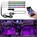 Car Interior Lights with APP Control 4 Pcs 16 Million Multi-Color Strip Lights with Music Mode and Multiple Scene Options Car LED Lights for Cars Trucks SUVs