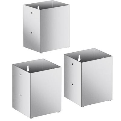 ServSense Stainless Steel Countertop / Wall-Mount Flatware Organizer - 3/Set