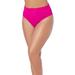 Plus Size Women's High Waist Cheeky Shirred Brief by Swimsuits For All in Fruit Punch (Size 22)