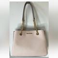 Michael Kors Bags | New Michael Kors Teagan Large Long Drop Satchel Pebble Leather Bag Powder Blush | Color: Gold | Size: Os