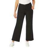 Plus Size Women's Stretch Wide-Leg Ankle Jean by Woman Within in Black Denim (Size 28 W)