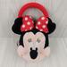 Disney Accessories | Disney Minnie Mouse Head Plush Coin Purse Handbag Red Handle Bow Money | Color: Red | Size: Osg