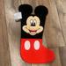 Disney Holiday | Disney Mickey Mouse Knit Christmas Holiday Stocking Nwt | Color: Black/Red | Size: Os