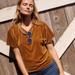 Madewell Tops | Madewell Velvet Butterfly Sleeve Top Style K4376 | Color: Gold/Yellow | Size: S