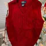 Polo By Ralph Lauren Jackets & Coats | Boys Like New Polo By A Ralph Lauren Red Sweater Vest Sz 6 | Color: Black/Red | Size: 6b