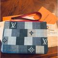 Louis Vuitton Bags | Louis Vuitton Monogram Patchwork Denim City Pouch | Color: Blue | Size: H:6.1” X 9.3”