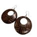 Free People Jewelry | 2/$60 Free People Wooden Circle Earrings | Color: Brown | Size: Os