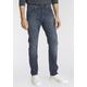 Tapered-fit-Jeans LEVI'S "502 TAPER" Gr. 32, Länge 32, blau (med indigo) Herren Jeans Tapered-Jeans