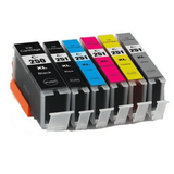 6 Pack New Compatible Ink Cartridge For Canon 250 251 PGI250XL Black CLI251XL Black Cyan Magenta Yellow Grey For use with Canon Pixma MG5450 5520 5620 5322 6320 iX6820 6850 iP7220 7250 MX722 725 More