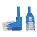 Eaton Tripp Lite Series Left-Angle Cat6 Gigabit Molded Slim UTP Ethernet Cable (RJ45 Left-Angle M to RJ45 M) Blue 2 ft. (0.61 m)