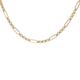 CARISSIMA Gold Women's 18ct Yellow Gold Hollow Figabelcher Albert Necklace 46cm/18