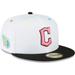 Men's New Era White Cleveland Guardians Neon Eye 59FIFTY Fitted Hat