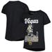 Girls Youth Black Vegas Golden Knights Mickey Mouse Go Team T-Shirt