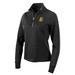 Women's Antigua Heather Black Minnesota Duluth Bulldogs Action Quarter-Zip Pullover Sweatshirt