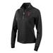 Women's Antigua Heather Black Texas Tech Red Raiders Action Quarter-Zip Pullover Sweatshirt