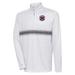 Men's Antigua Heather Gray/Black Washington Wizards Bullseye Quarter-Zip Pullover Top