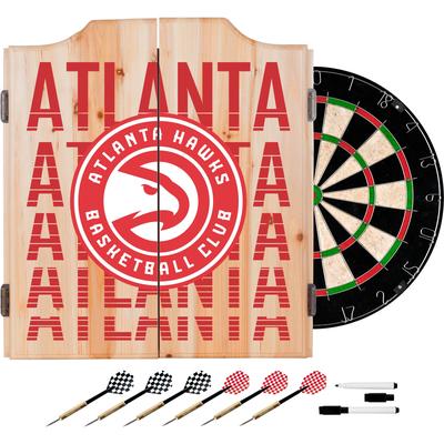 NBA Dart Cabinet Set with Darts and Board - Choose Your Favorite City (Fade) - 20.5