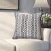 Sevita Beachside Chevron Natural Cotton Square 18"x18" Throw Pillow, Set of 2 or 4