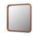 Ebern Designs Dimitrika PU Covered Accent Mirror Leather | 23.62 H x 23.62 W x 1 D in | Wayfair DE4D8ADCEF5E426A911670A1AA61B41F