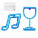 SHELLTON Neon Sign Wine Glass Lights - LED Neon Light USB Battery Powered Neon Bar Sign Bistro Home Wine Cellar Wall Decoration (Blue)