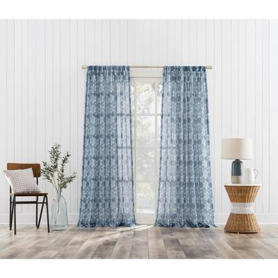 Wide Width Tokai Textured Sheer Panel by BrylaneHome in Multi (Size 56