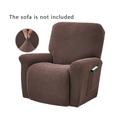 DRASHOME Stretch Recliner Chair Slipcover Elastic Full Coverage Solid Color Sofa Cover Replacement for LAZBOY Chocolate