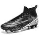 Xinghuanhua Mens Football Boots Hightop Turf Cleats Football Shoes Athletic FG Soccer Shoes Outdoor Indoor Sports Shoes