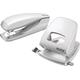 Leitz Nexxt Style 50060004 Hole Punch and Leitz 55620069 Stapler Arctic White Stapler + Hole Punch