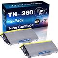 (2-Pack) Compatible TN-360 Toner Cartridge TN360 Used for Brother MFC-7440N 7840W HL-2140 HL-2150N HL-2170W Printer, by EasyPrint