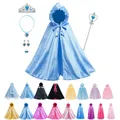 Cape à capuche en fourrure pour filles Costume de princesse Elsa Anna cendrillon raiponce