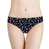 Dadaria Period Underwear for Women 5PCS Women Silky Comfy Low Waist Breathable Nylon Has Elasticity Underpant Black XS Women