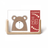 Simplicity Style Chubby Bear Animal Desk Calendar Desktop Decoration 2023