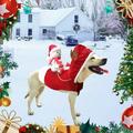 Christmas Gifts Clearance! Cbcbtwo Pet Dog Christmas Costume Santa Claus Horse Riding Costume Christmas Pet Costume Deer Riding Costume Pet Christmas Articles