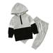 Blanket Set for Baby Girl for Baby Girl Toddler Baby Girls Autumn Patchwork Cotton Hooded Long Sleeve Long Pants Tops Hoodie Sweatshirt Set Outfits Clothes Girls Outfits Size 3 Months