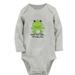 iDznÂ® Give Me Milk I ll Hug You Funny Rompers Newborn Baby Unisex Bodysuits Infant Animal Frog Graphic Jumpsuits Toddler Kids Long Sleeve Oufits (Gray 0-6 Months)