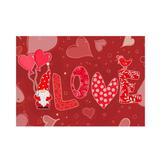 iOPQO Valentines Day Decorations Valentines Home Decor Happy Valentine s Day Gnome Decorative Doormat Indoor Outdoor Entrance Bathroom Doormat Welcome Mats Floor Doormat Valentines Day Ornaments