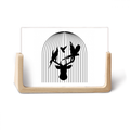 Cockatoo Antler Ecology Art Deco Fashion Photo Wooden Photo Frame Tabletop Display