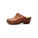 Wide Width Women's Chloe Clog by Hälsa in Dark Brown Solid (Size 9 1/2 W)