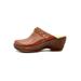 Wide Width Women's Chloe Clog by Hälsa in Dark Brown Solid (Size 8 1/2 W)