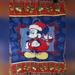 Disney Wall Decor | Disney Christmas Mickey Santa Woven Tapestry Throw Vintage | Color: Blue | Size: Os