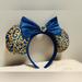 Disney Accessories | Disney Ears Blue Royal Bow Handmade | Color: Blue/Gold | Size: Os