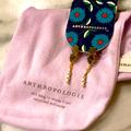 Anthropologie Jewelry | Anthropologie Earrings With Tags And Jewelry Bag | Color: Gold | Size: Os