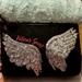 Victoria's Secret Bags | Nwt Victoria's Secret Sequin Wings Fashion Show 2018 Large Pouch | Color: Black/Silver | Size: Os