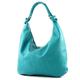 Italian bag women's bag handbag hobo bag leather bag 337, Colour:Turquoise_1