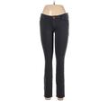 Hollister Jeggings - Mid/Reg Rise Skinny Leg Slim: Gray Bottoms - Women's Size 5 - Dark Wash