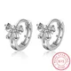 Huggie – boucles d'oreilles en forme de nœud papillon pour femme et enfant bijou en argent CZ 925