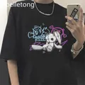 Jinx Arcane Monkey Anime Cosplay Tees pour hommes et femmes T-shirt unisexe Grunge Aesthetic Short