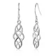 JewelOra-Boucles d'oreilles pendantes en argent pour femmes motif creux vintage nœud celtique